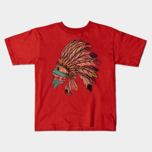 Vintage Hawk Kids T-Shirt by ReimagedDesign